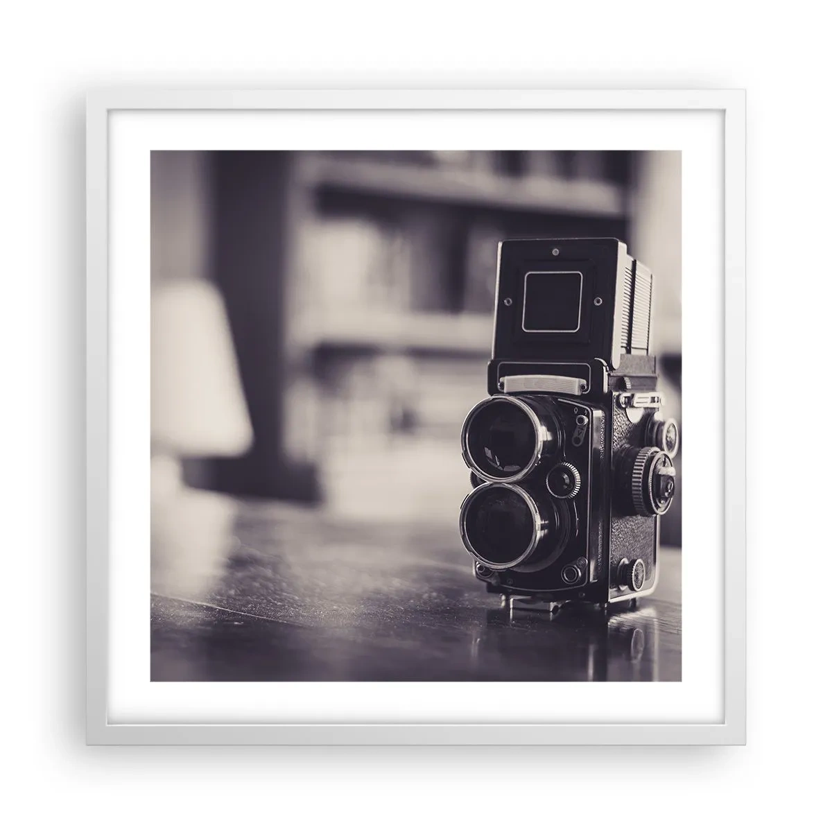 Poszter fekete keretben - Egy régi fénykép varázsa - 50x50 cm