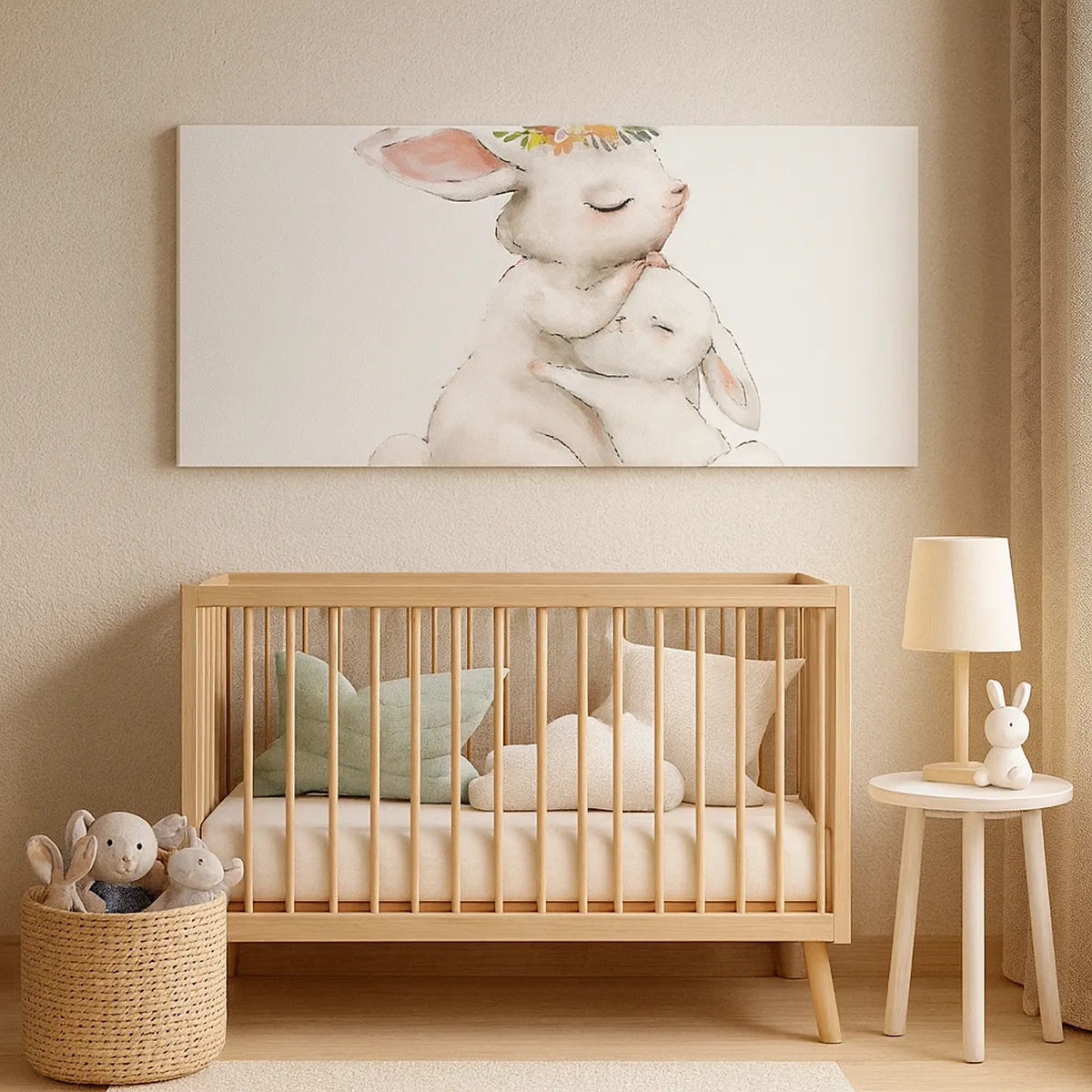 Vászonkép - Nincs olyan, mint anyánál - 30x30 cm