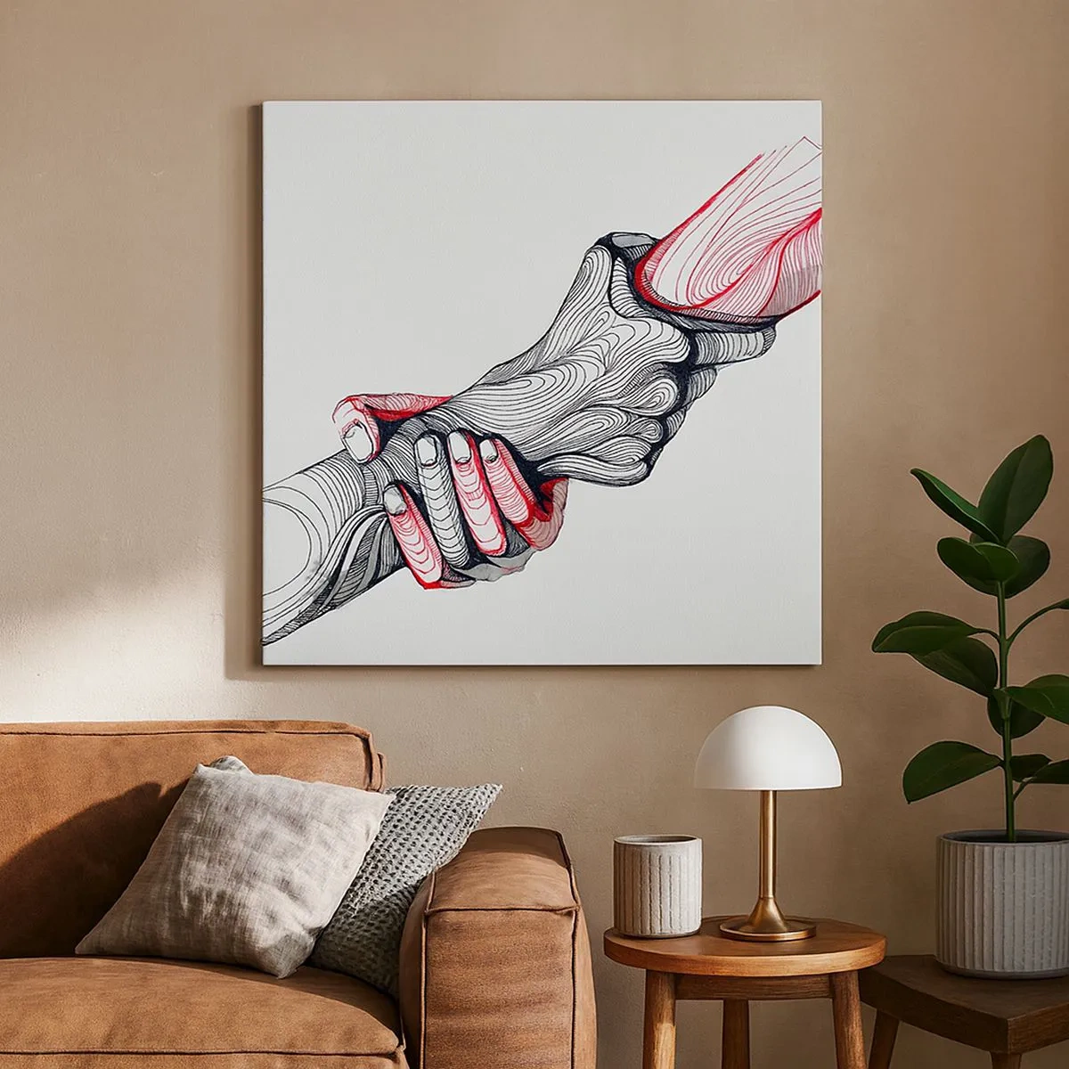 Vászonkép - Jó kezekben vagy - 30x30 cm