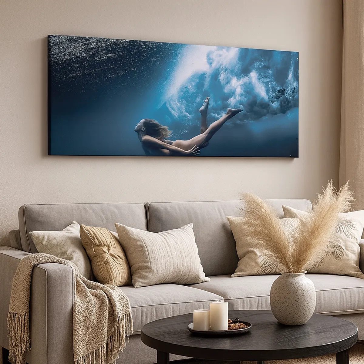 Vászonkép - Modern sellő - 30x30 cm