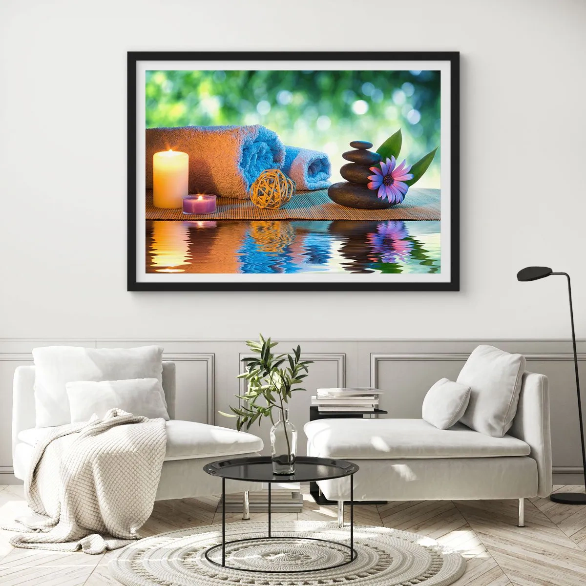 Poszter fehér keretben - Idő a testnek - 100x70 cm