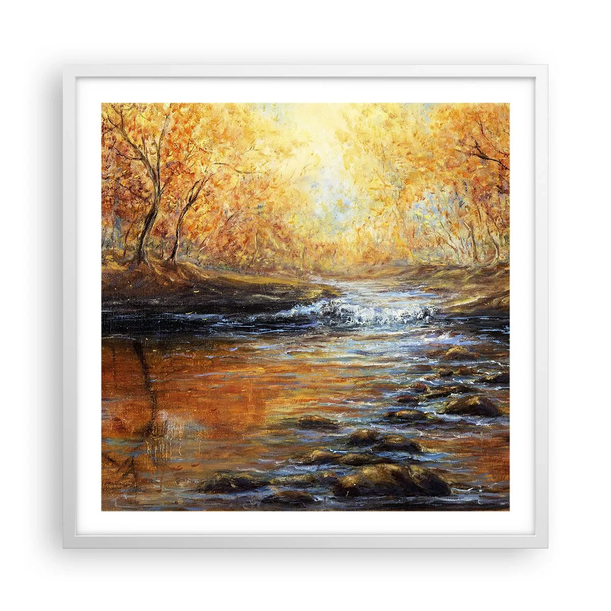 Poszter fekete keretben - Az Arany Patak - 60x60 cm