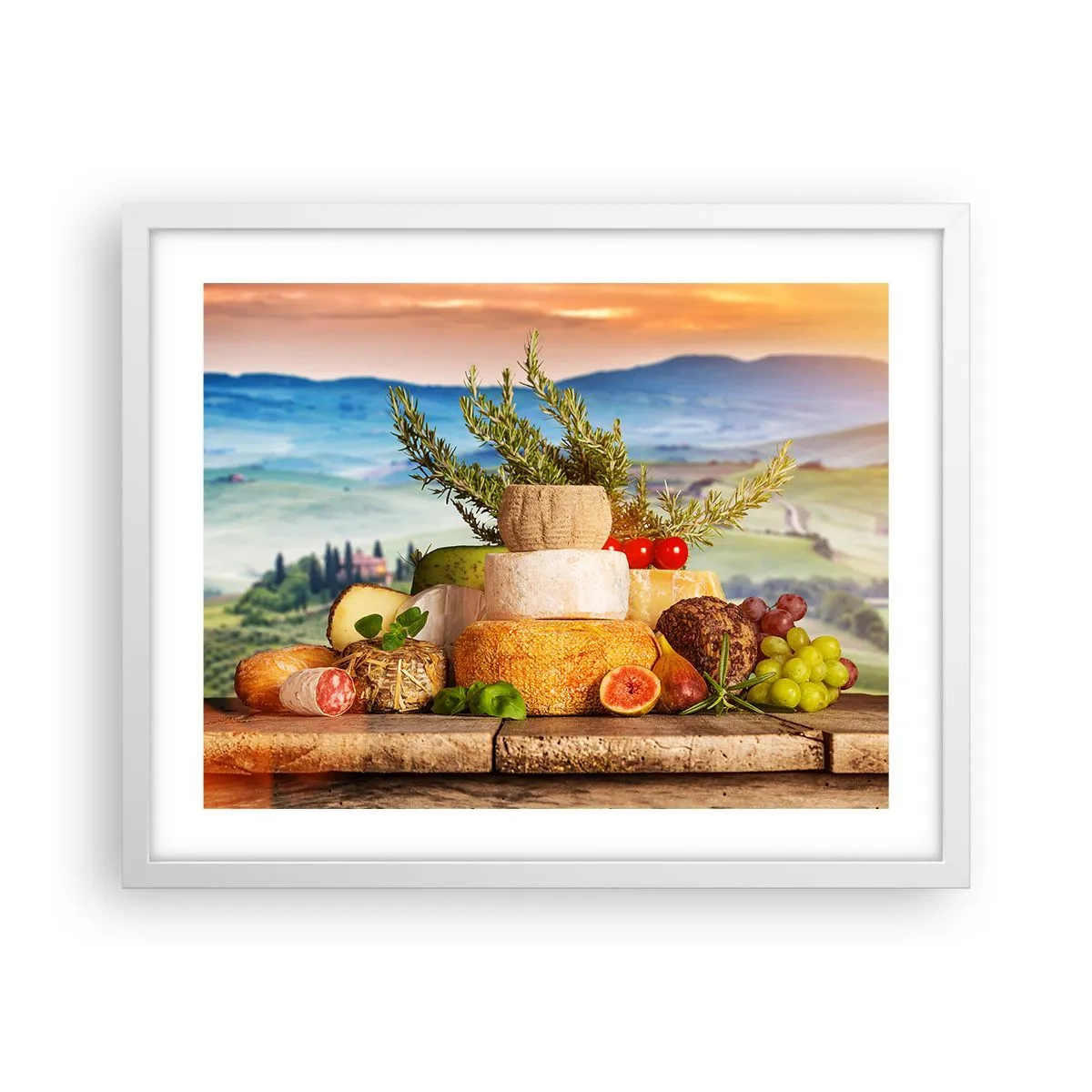 Poszter fekete keretben - Az olasz életöröm - 50x40 cm