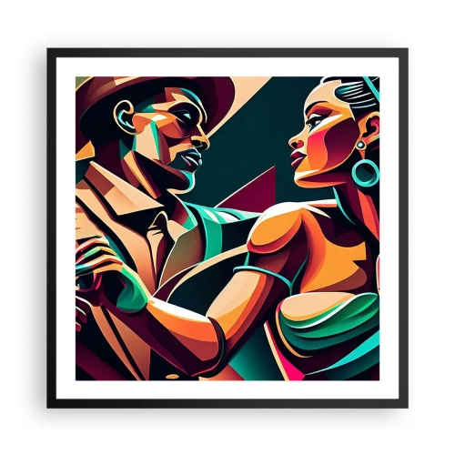 Poszter fehér keretben - A szív ritmusában - 60x60 cm