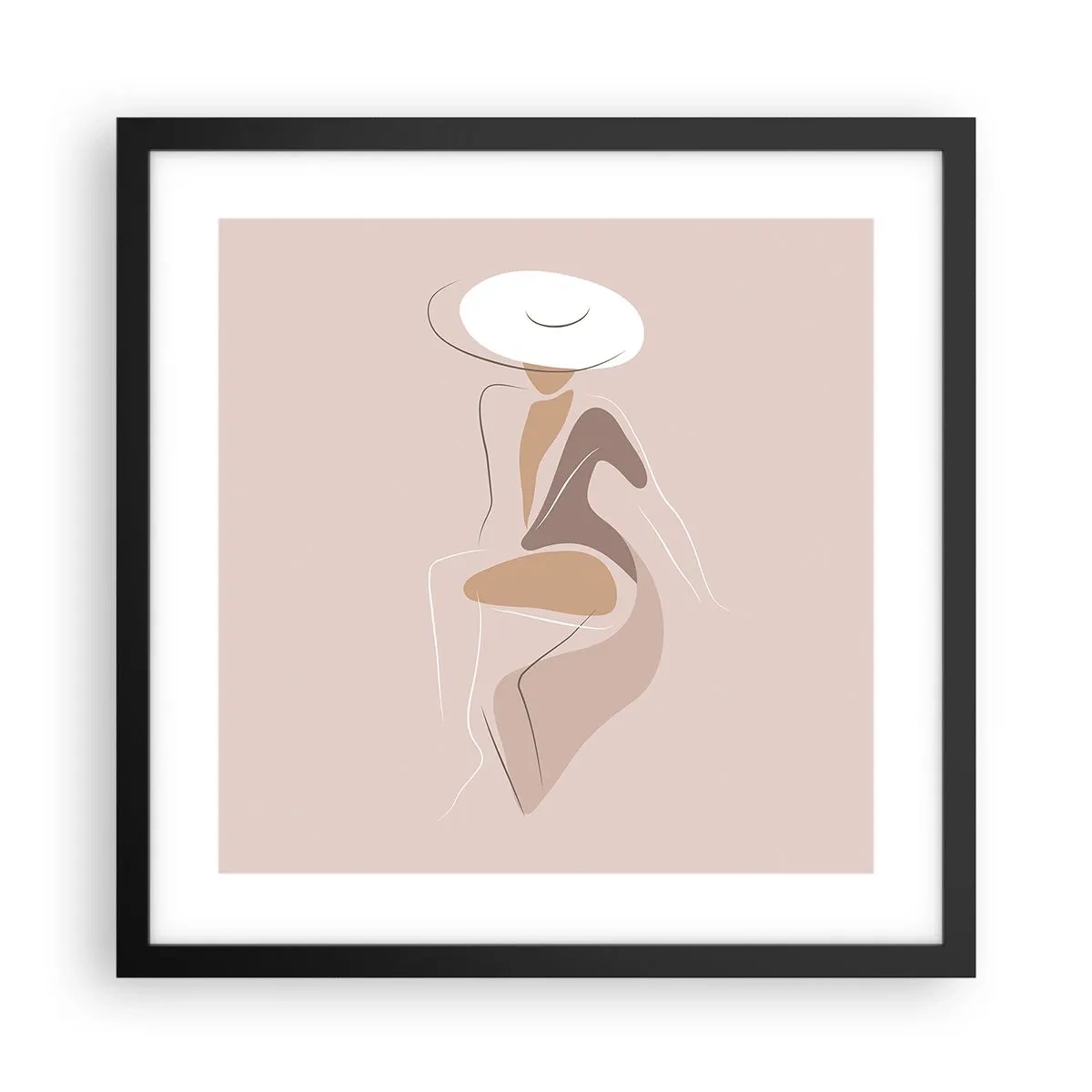 Poszter fehér keretben - Egy hölgynek lenni - 40x40 cm