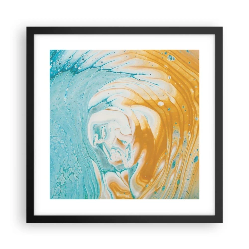 Poszter fehér keretben - Pasztell örvény - 40x40 cm
