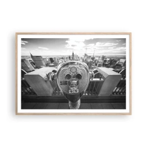 Poszter világos tölgy keretben - A városok városa - 100x70 cm