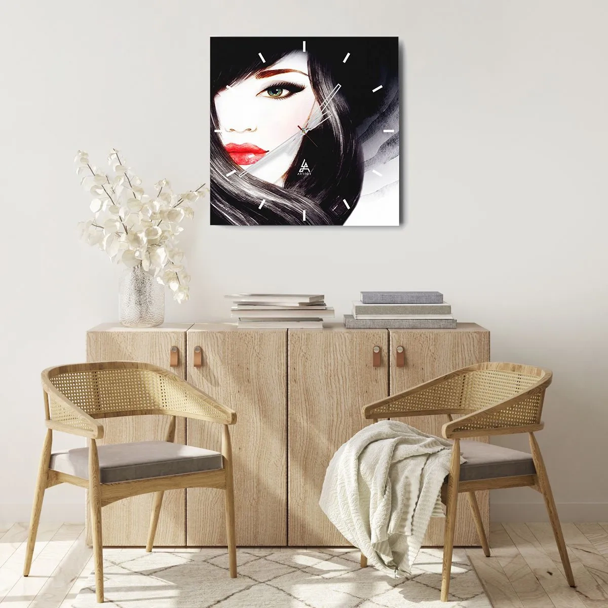 Falióra, Óra - Zafír tekintet - 30x30 cm