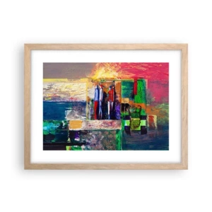 Poszter világos tölgy keretben - Kapcsolatok és érzelmek - 40x30 cm