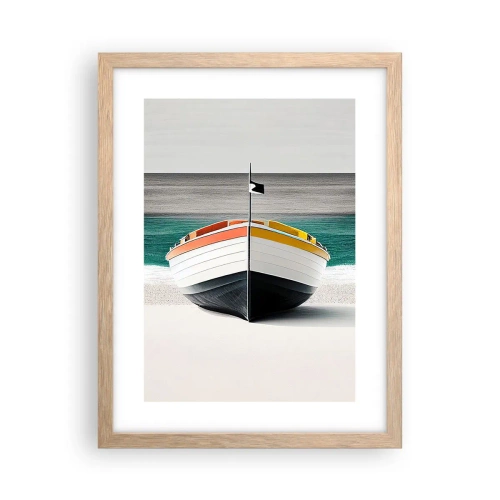 Poszter világos tölgy keretben - A maga helyén - 30x40 cm