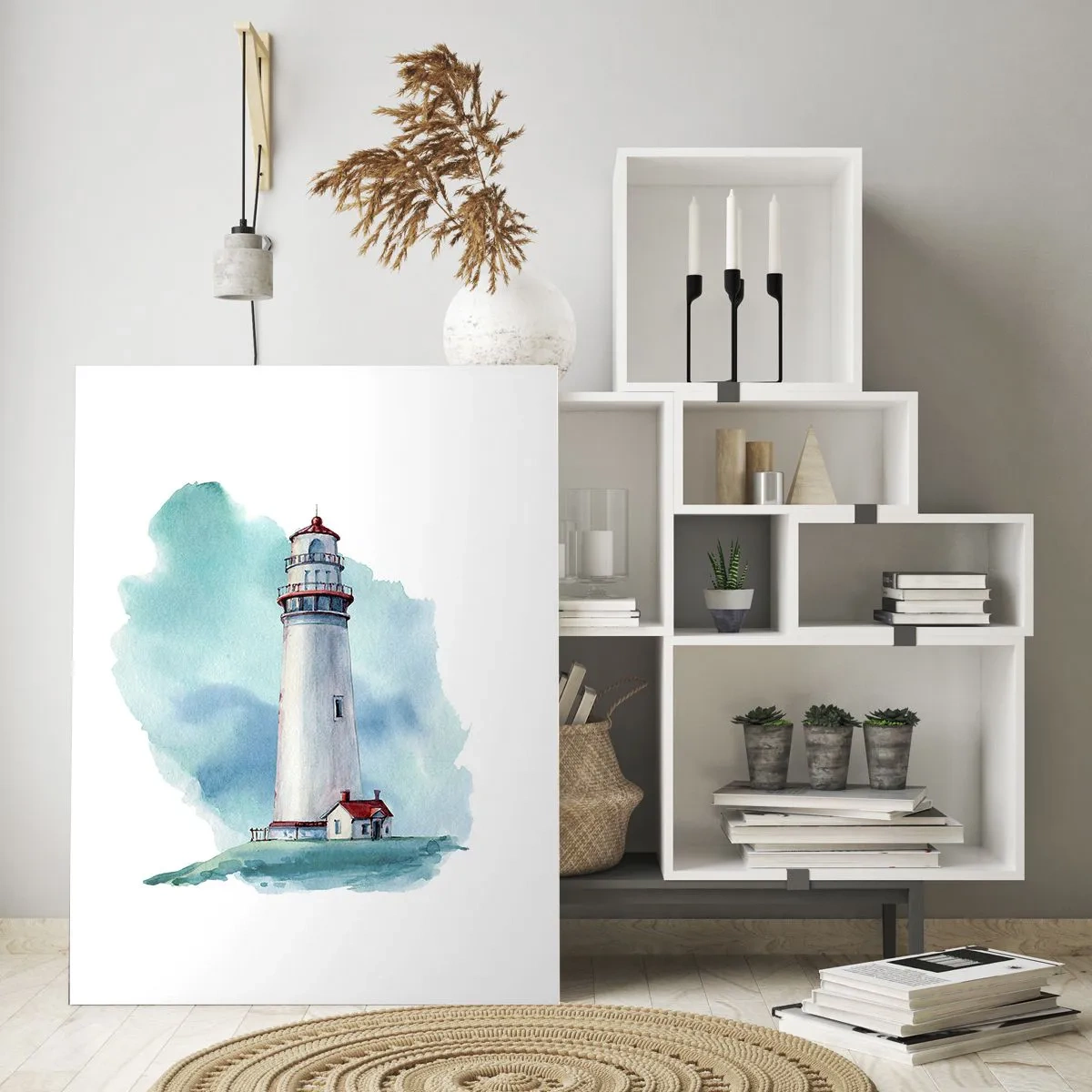Üveg kép - A kék szelíd húga - 50x70 cm