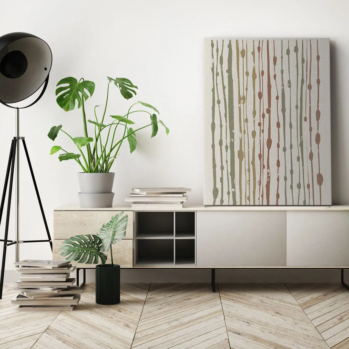 Vászonkép - Zenei színjegyzetelés - 55x100 cm