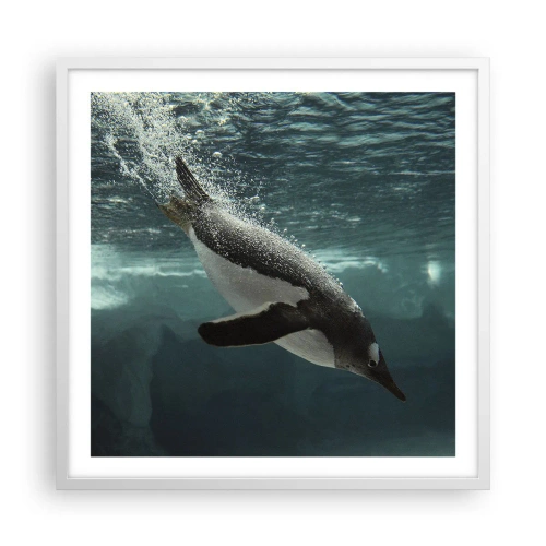 Poszter fekete keretben - Üdv a világomban - 60x60 cm