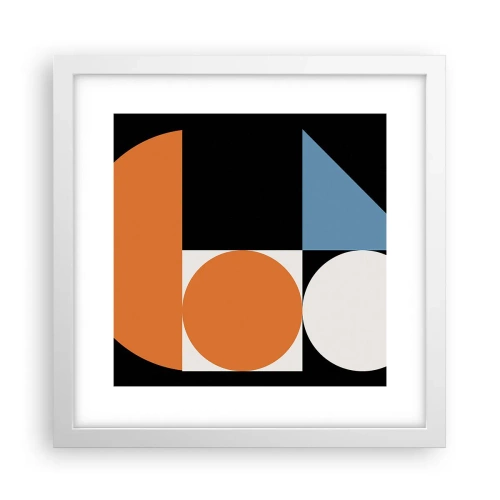 Poszter fekete keretben - Képletes rendszer - 30x30 cm