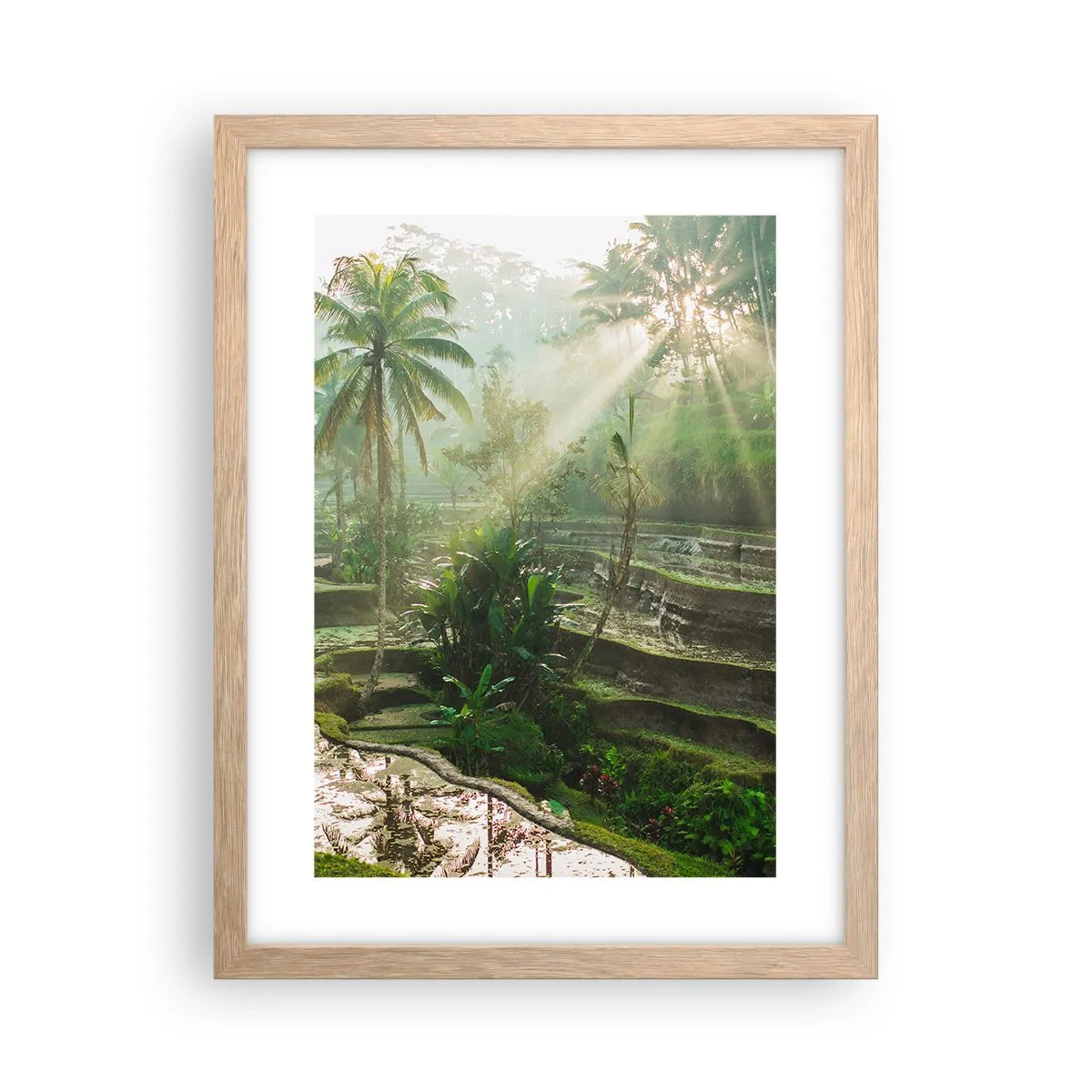 Poszter világos tölgy keretben - Felnőni a napon - 30x40 cm