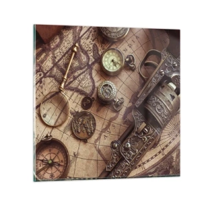 Üveg kép - Hív a kaland  - 60x60 cm