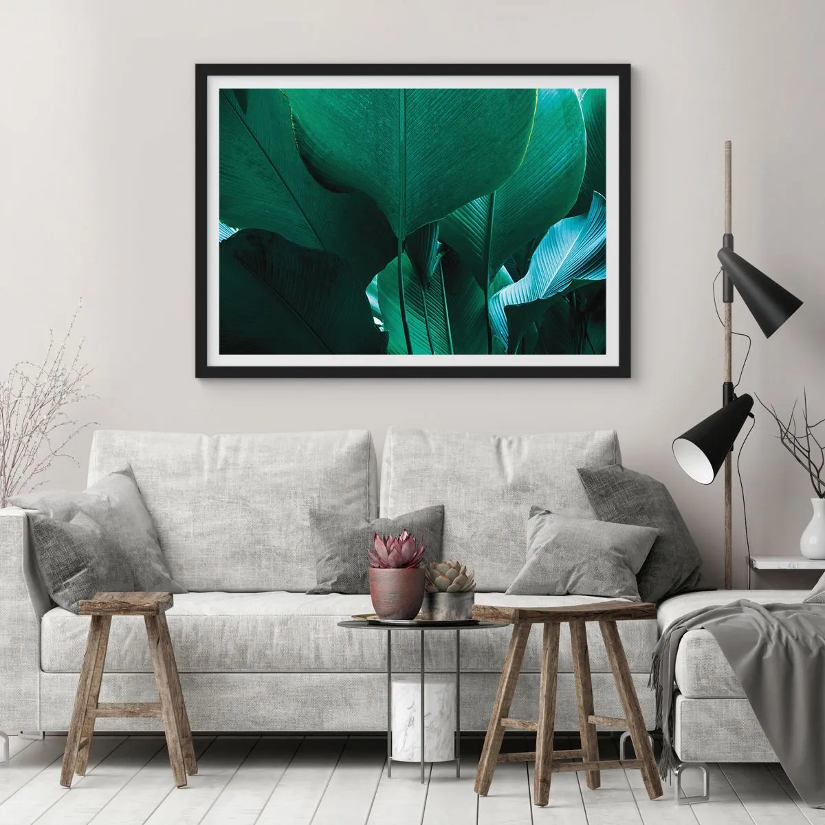 Poszter fehér keretben - A fény felé nézve - 91x61 cm