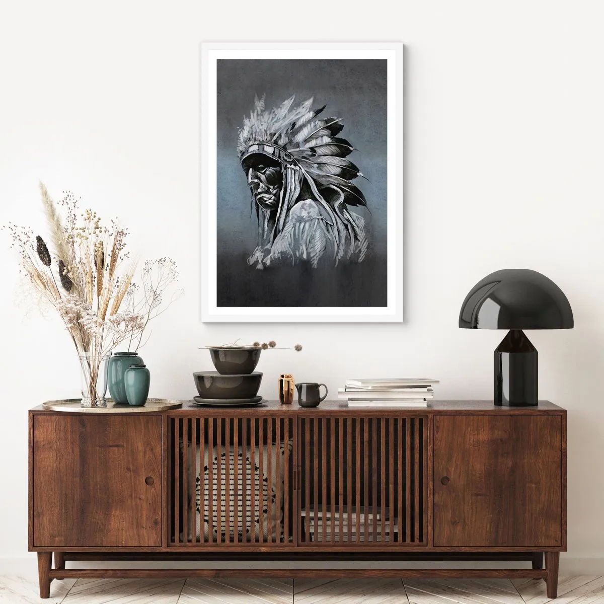 Poszter fekete keretben - Vissza a gyökerekhez - 50x70 cm