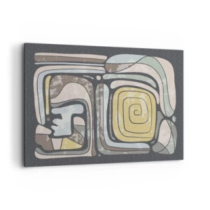 Vászonkép - Absztrakció pre-kolumbián szellemben - 100x70 cm