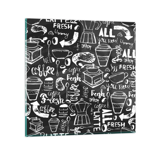 Üveg kép - All you need is… - 30x30 cm