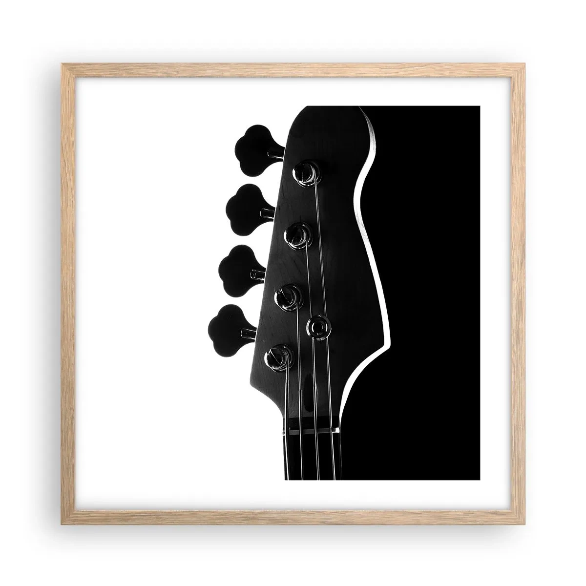 Poszter világos tölgy keretben - Sziklacsend - 50x50 cm