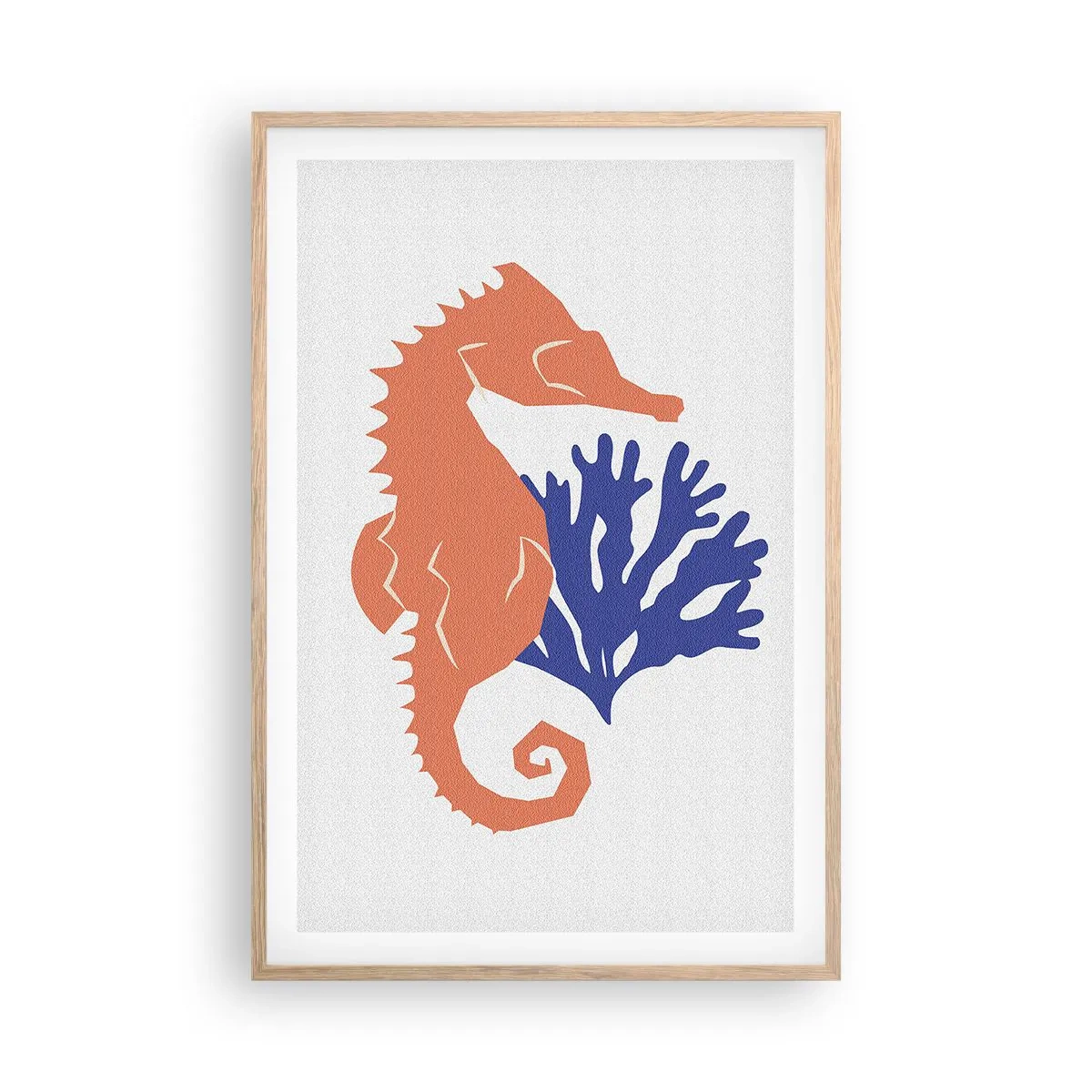 Poszter világos tölgy keretben - Egy víz alatti réten - 61x91 cm