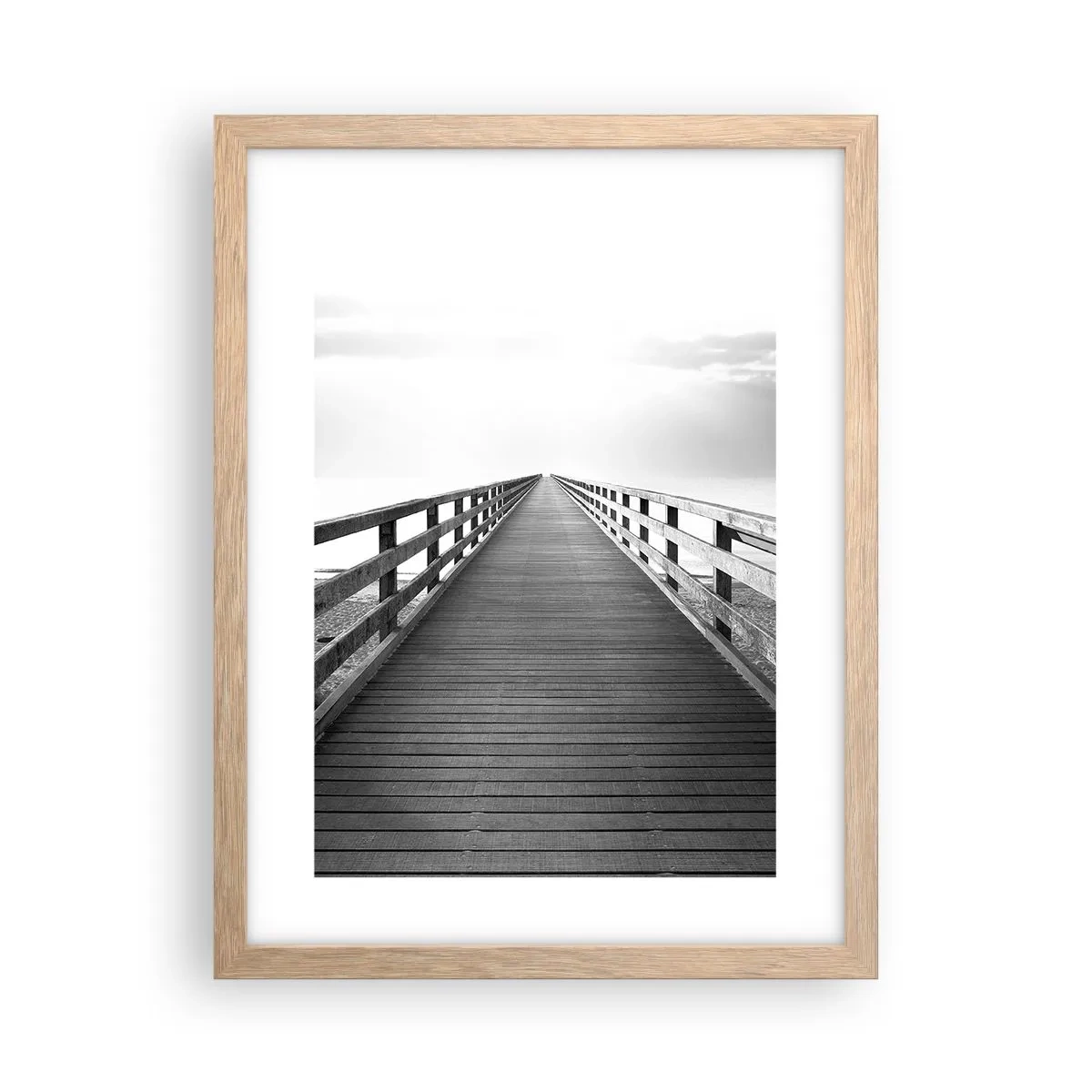 Poszter világos tölgy keretben - A messzeségbe... - 30x40 cm