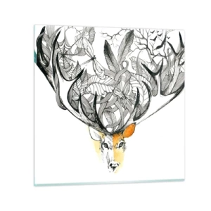 Üveg kép - A bőség szarvai - 40x40 cm