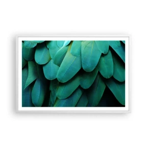 Poszter fekete keretben - A papagájtermészet precizitása - 91x61 cm