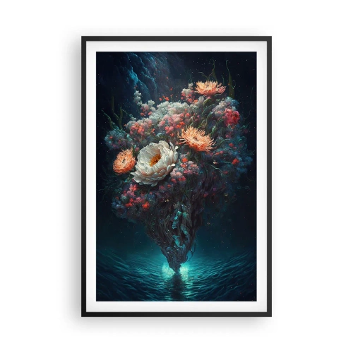 Poszter fehér keretben - Furcsa kert - 61x91 cm