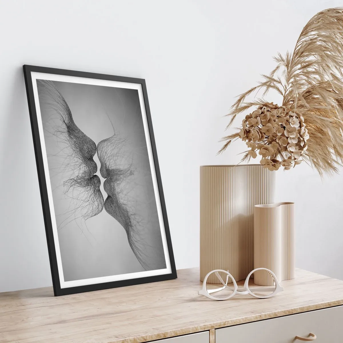 Poszter fehér keretben - A szél csókja - 40x50 cm