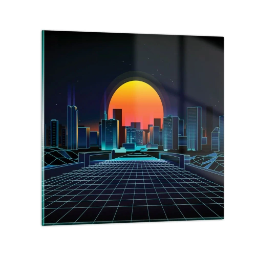 Üveg kép - Még mindig a valóságba akarsz menni? - 30x30 cm