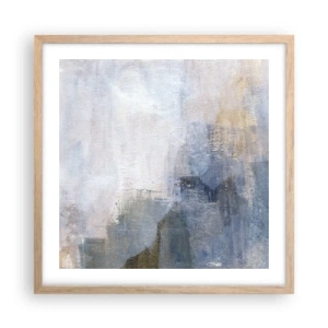 Poszter világos tölgy keretben - Színtónusok és akkordok - 50x50 cm