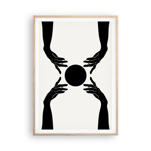 Poszter világos tölgy keretben - Egy titkos jel - 70x100 cm