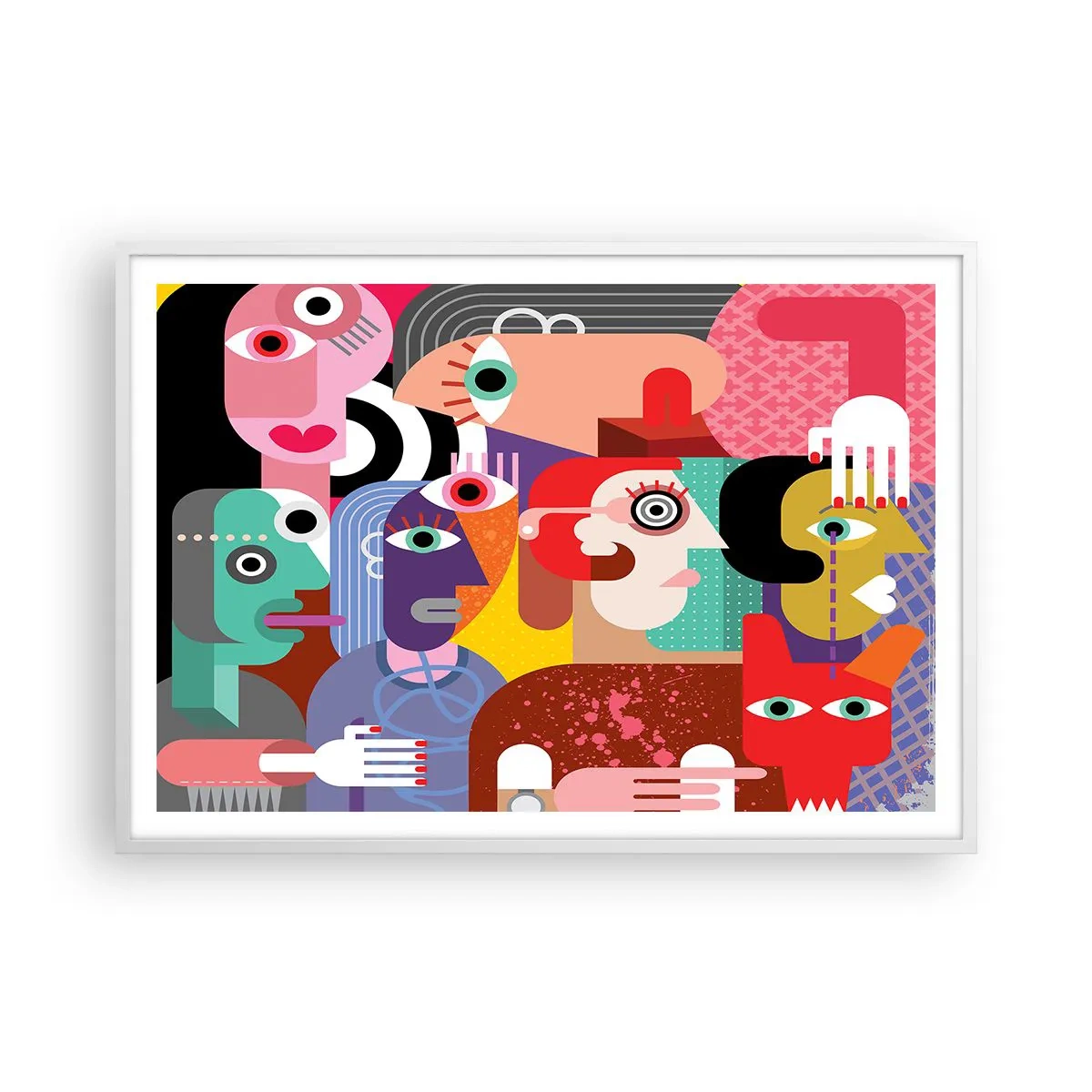 Poszter fekete keretben - Picassó úrtól vagyunk - 100x70 cm