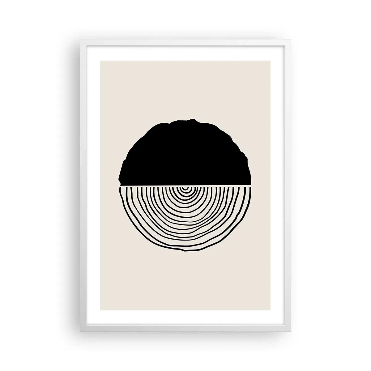 Poszter fekete keretben - Fele fele - 50x70 cm
