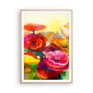 Poszter világos tölgy keretben - Nem csak piros - 70x100 cm