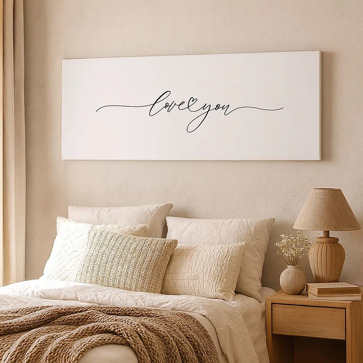 Vászonkép - Fekete fehéren - 100x40 cm