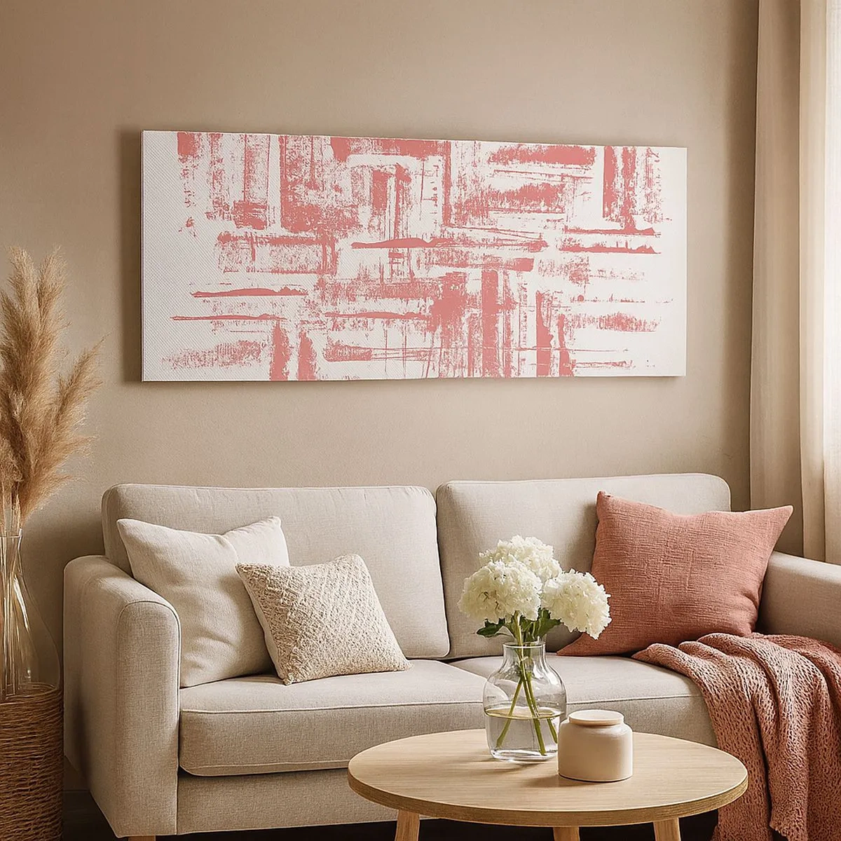 Vászonkép - A vörös város - 100x40 cm