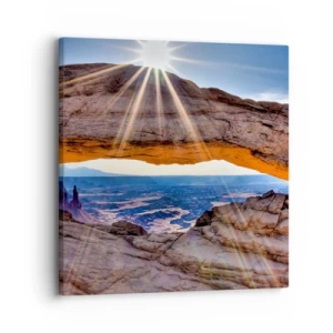 Vászonkép - A sziklakapun át - 30x30 cm