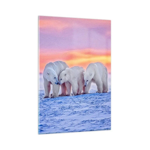Üveg kép - Elég a családi meleg - 80x120 cm