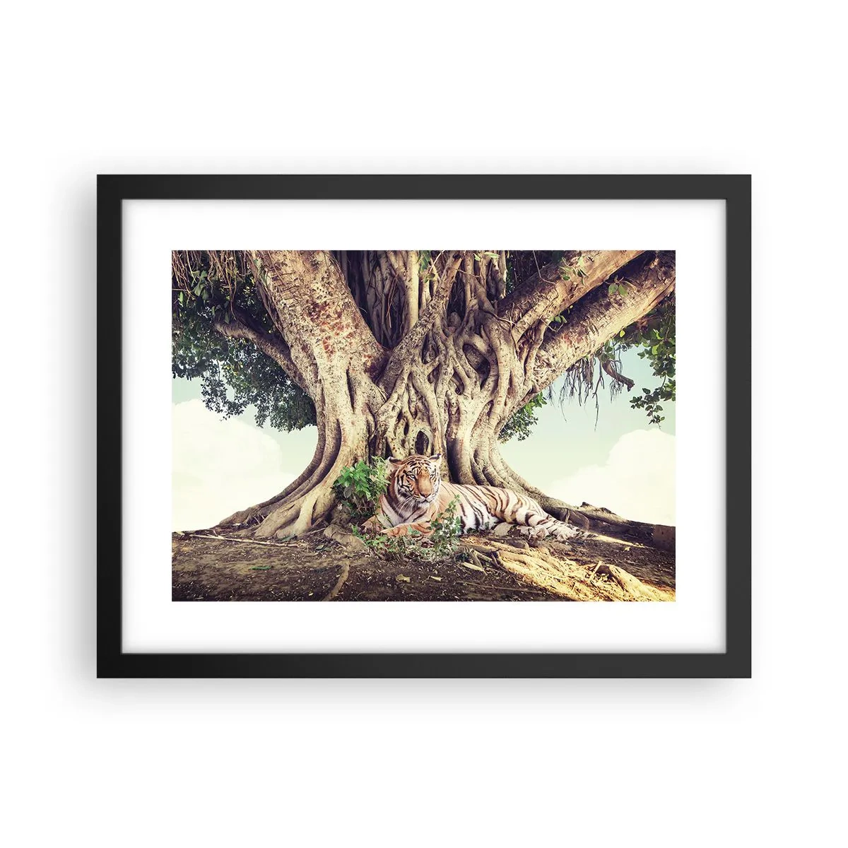 Poszter fehér keretben - Kilátás a Genezis könyvéből - 40x30 cm