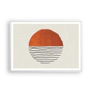 Poszter fekete keretben - Japán hangulatban - 100x70 cm