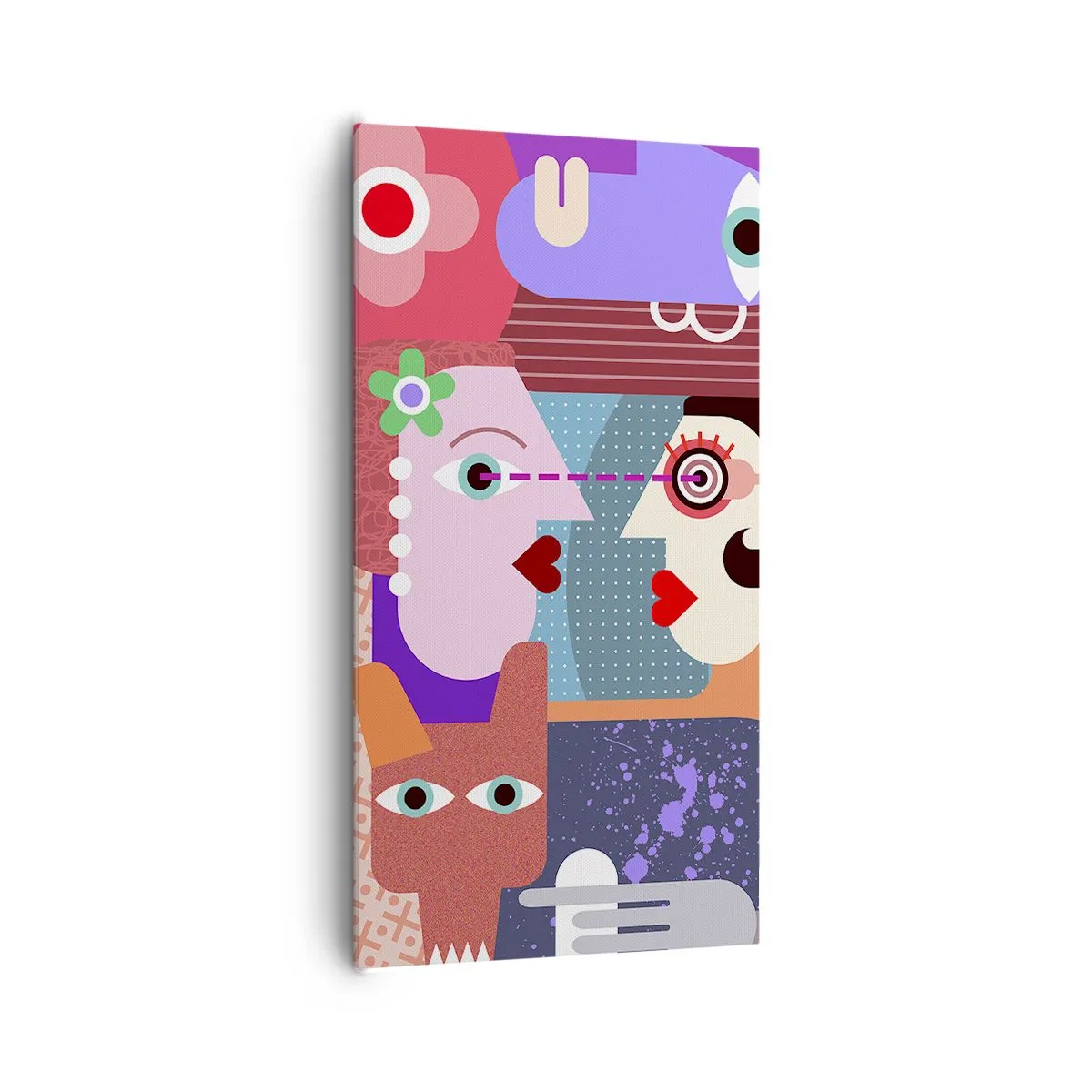 Vászonkép - Szemtől szembe - 65x120 cm