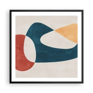 Poszter fehér keretben - Befolyások és metamorfózisok - 60x60 cm