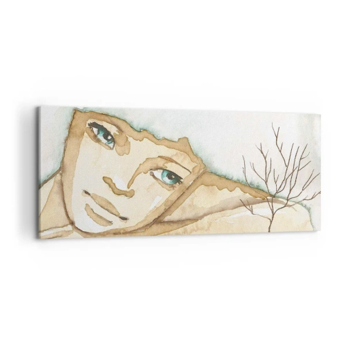 Vászonkép - A csendből nő ki a költészet fája - 100x40 cm