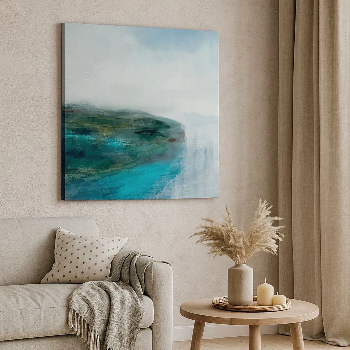 Vászonkép - Tengeri absztrakció - 30x30 cm