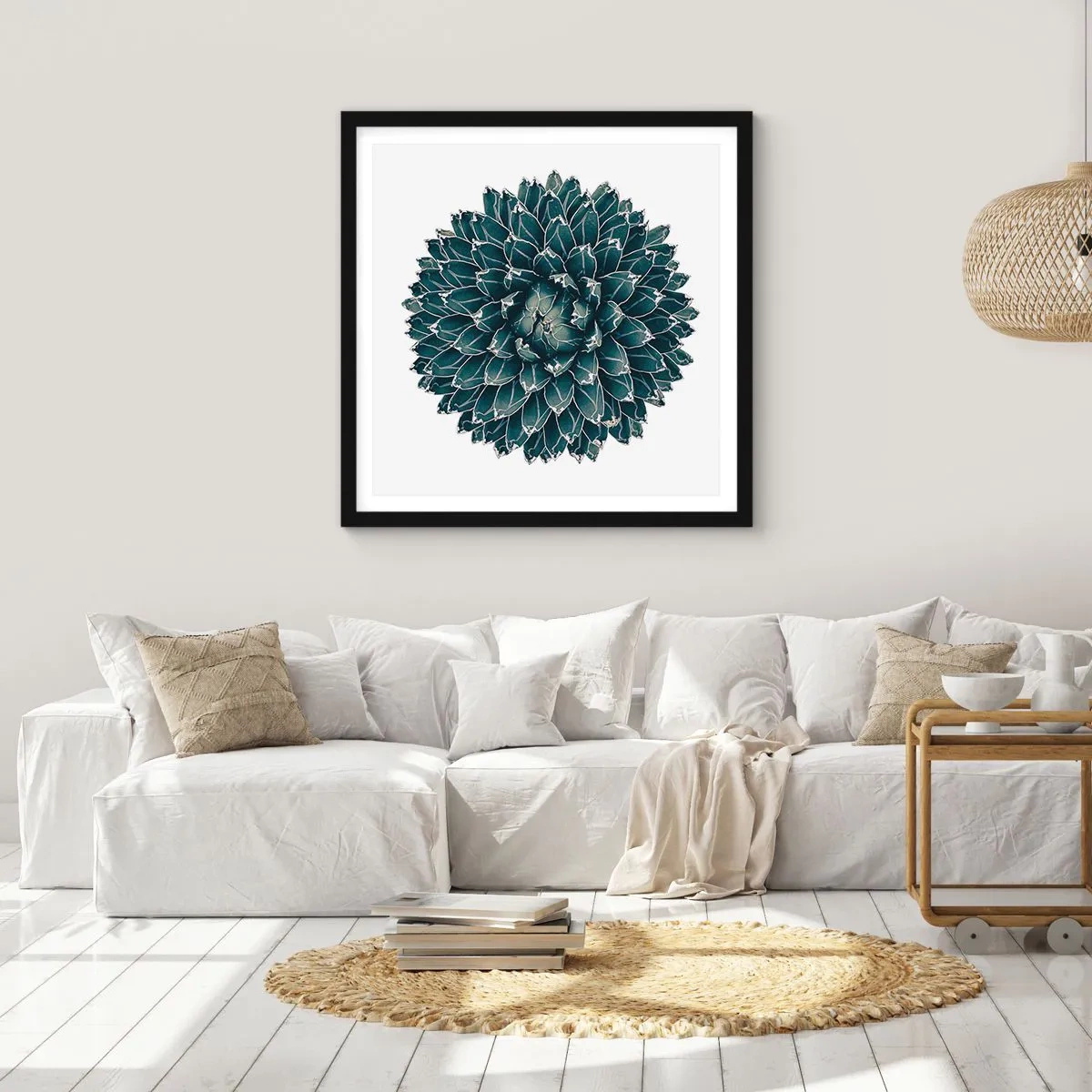 Poszter fehér keretben - A sivatag csillaga - 60x60 cm
