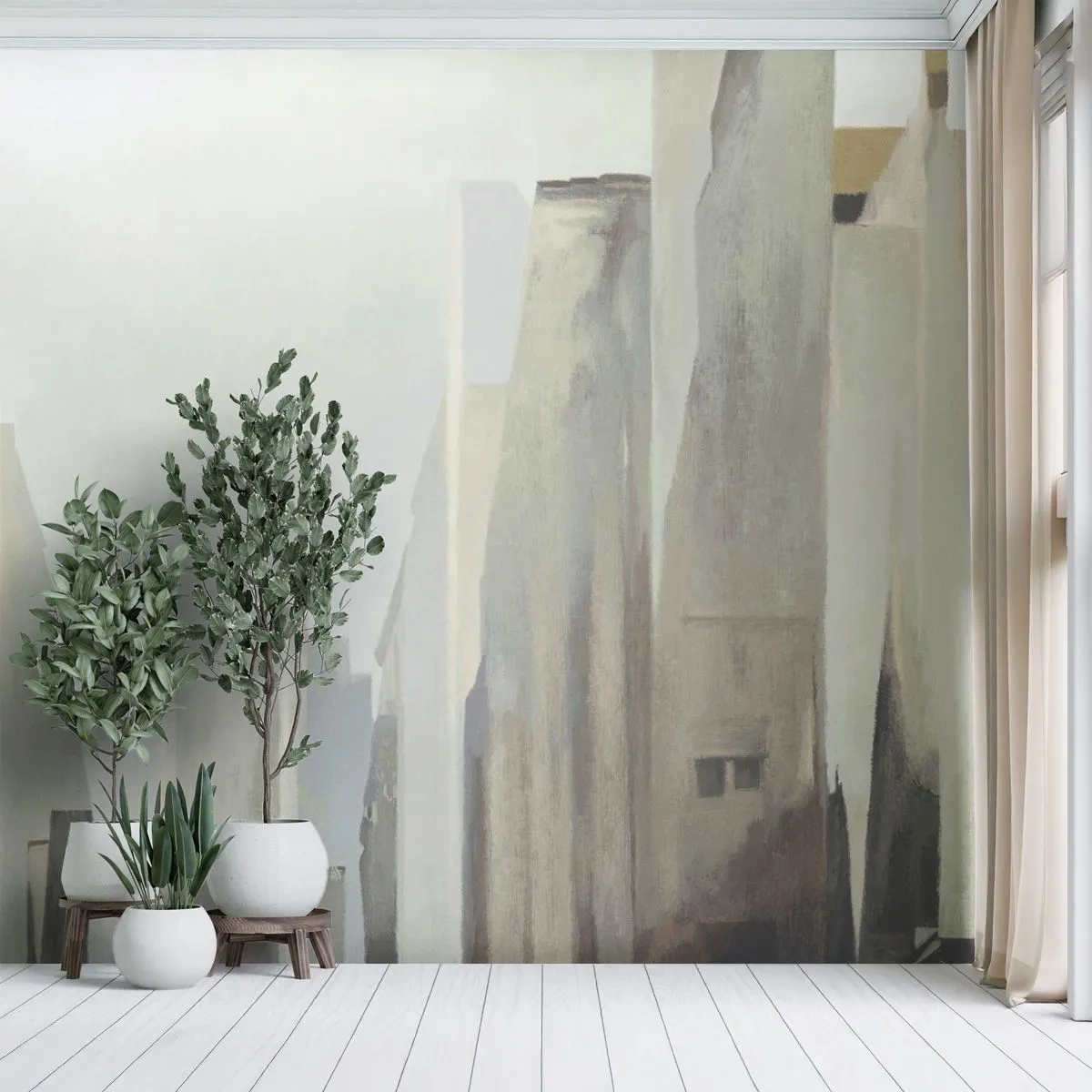 Fotótapéta Standard Eco - Álom a városról - Minimalista, Fényes, Város - 200x140 cm