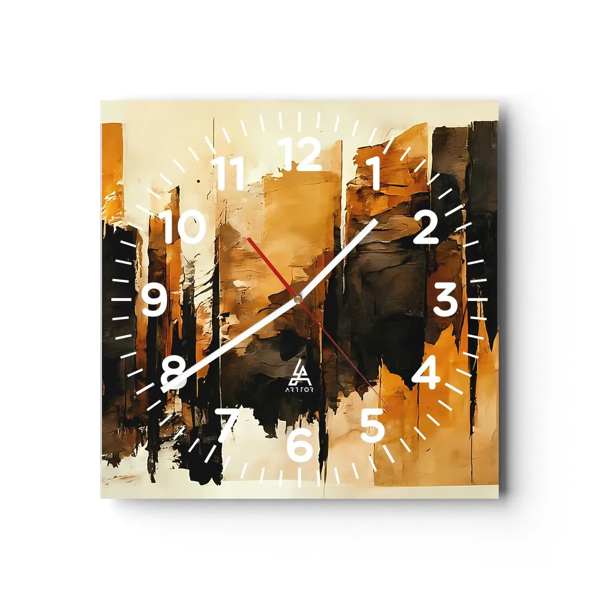 Falióra, Óra - A fekete és az arany harmóniája - 30x30 cm